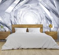 Witte 3d fotobehang behang Witte 3d fotobehang behang