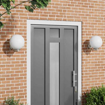 Buitenwandlampen 2 pcs Zilver 29 x 25 x 33 cm Roestvrij staal