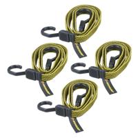 Dunlop bagagespin 8 mm - 4x stuks - Snelbinders - Spinbinders elastiek van 1 meter