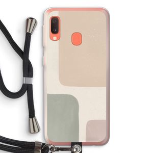 Geo #7: Samsung Galaxy A20e Transparant Hoesje met koord