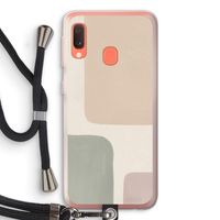 Geo #7: Samsung Galaxy A20e Transparant Hoesje met koord