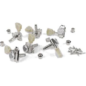 Gotoh SD-90 Keystone MG-T Nickel locking stemmechanieken 3x3 (set van 6 stuks)