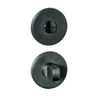 WC-sluiting verdekt ø52x6mm met stift 6-8mm PVD antraciet