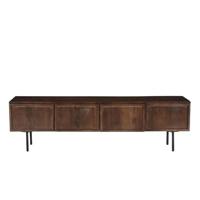 Livingfurn - Tv-Meubel Bruin Mangohout - 180x40x50cm - Elan