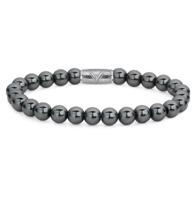 Rebel & Rose Danny Vera Grey Silver Shine Bracelet - 8mm-L