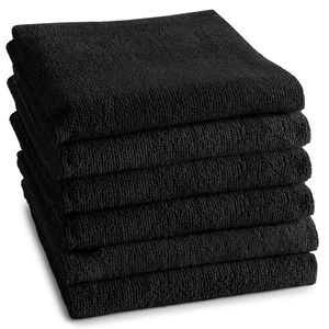 DDDDD Keukendoek Logo Uni Black (6 stuks)