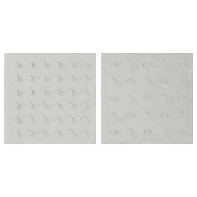 Wanddecoratie Home ESPRIT Wit Hout MDF Modern 80 x 6,5 x 80 cm