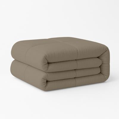 Dekbed Easy Dekbed & Dekbedovertrek in 1 Bruin - Easy - zonder overtrek - 140x200 cm (Eenpersoons) - Zydante - 300 Gram per m² - Dekbed-Discounter.nl