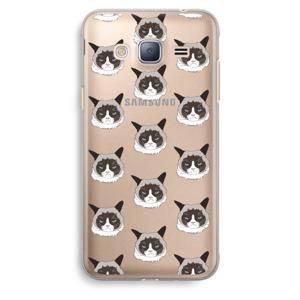 It's a Purrr Case: Samsung Galaxy J3 (2016) Transparant Hoesje