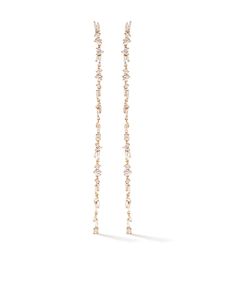 Suzanne Kalan boucles d'oreilles Fireworks Sparkler Flexible en or rose 18ct ornées de diamant