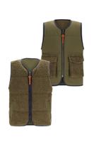 Like Flo winter gilet jongens - groen - Daly - omkeerbaar Like Flo winter gilet jongens - groen - Daly - omkeerbaar