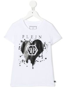 Philipp Plein Junior t-shirt en coton à imprimé graphique - Blanc