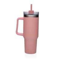 Thermische Beker met Deksel Versa Roze