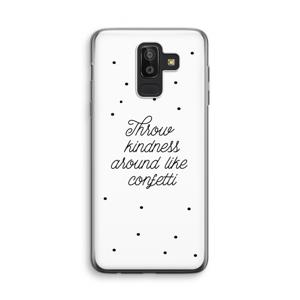 Confetti: Samsung Galaxy J8 (2018) Transparant Hoesje