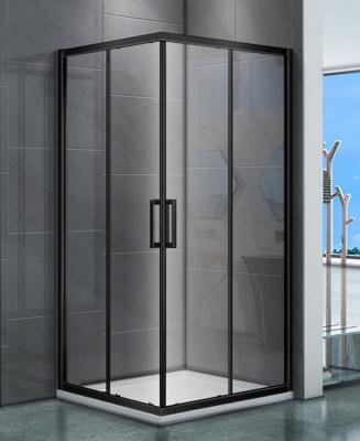 Douchecabine 100x100 Emilia Hoekinstap Vierkant Mat Zwart