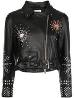 Temperley London veste de moto à fermeture zippée - Noir