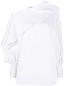 ETRO blouse à design asymétrique à une épaule - Blanc