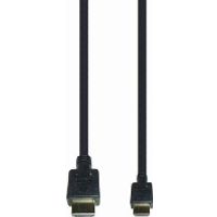 e+p HDMI 4 HDMI kabel 2 m HDMI Type A (Standaard) HDMI Type C (Mini) Zwart - thumbnail