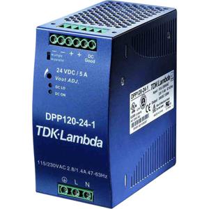 TDK-Lambda DPP120-24-1 DIN-rail netvoeding 24 V/DC 5 A 120 W Aantal uitgangen: 1 x Inhoud: 1 stuk(s)