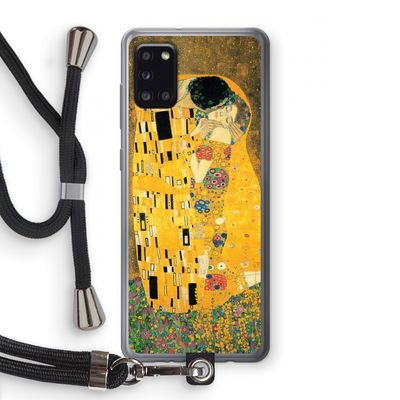 Der Kuss: Samsung Galaxy A31 Transparant Hoesje met koord