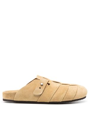Buttero chaussons en daim à bout rond - Tons neutres