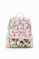 Canvas rugzak bloemen M - WHITE - U