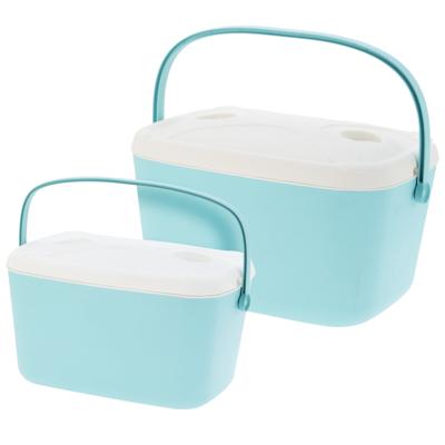 Koelboxen set - blauw - 15 en 30 liter - 2 stuks - koelboxen