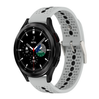 Dot Pattern bandje - Grijs - Samsung Galaxy Watch 4 Classic - 42mm & 46mm - thumbnail
