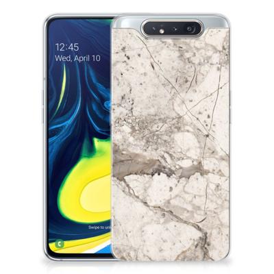 Samsung Galaxy A80 | TPU | Siliconen hoesje | Marmer Beige