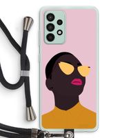 Yellow glasses: Samsung Galaxy A52s 5G Transparant Hoesje met koord