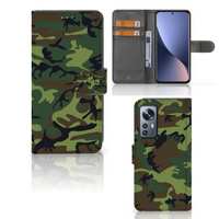 Xiaomi 12 | 12X Telefoon Hoesje Army Dark