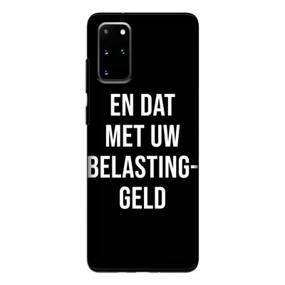 Belastinggeld - Zwart: Samsung Galaxy S20 Plus Tough Case