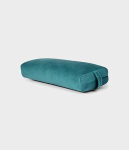 Manduka Yoga Bolster Deep Sea Rechthoekig Katoen – (Effen - Groen) – 71 x 30 x 12 cm