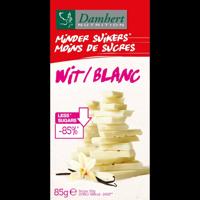 Damhert Chocoladetablet wit minder suikers 85 Gram