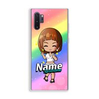 Chibi Maker vrouw: Samsung Galaxy Note 10 Plus Transparant Hoesje