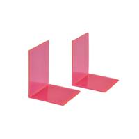 Boekensteun maul 10x10x13cm acryl neon rood