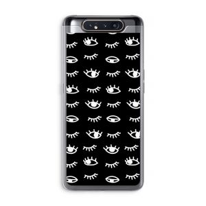 Eye pattern #3: Samsung Galaxy A80 Transparant Hoesje