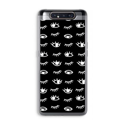 Eye pattern #3: Samsung Galaxy A80 Transparant Hoesje