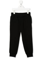 Roberto Cavalli Junior pantalon de jogging à patch logo - Noir