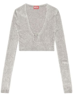 Diesel haut M-Cherry à coupe crop - Gris