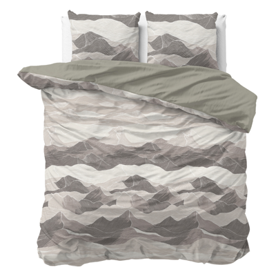 Sale: -42% | Dekbedovertrek Katoen - Hills - Lits-Jumeaux (240x220 Cm) - Meerkleurig Katoen - - Sleeptime Pure - Dekbed-Discounter.nl