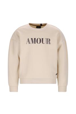 Like Flo winter sweater meisjes - beige - Danee - print
