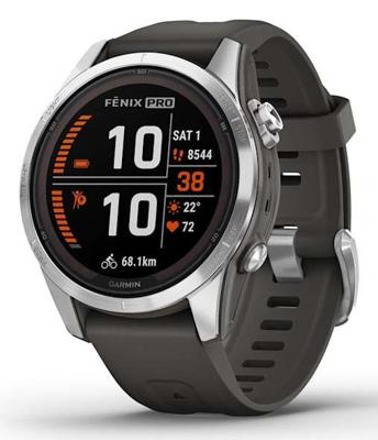 Garmin fēnix 7S Pro 3,05 cm (1.2") MIP 42 mm Digitaal 240 x 240 Pixels Touchscreen Zilver Wifi GPS