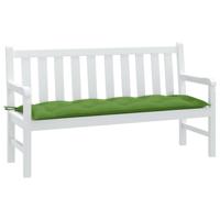 VidaXL Tuinbankkussen 150x50x7 cm stof gemêleerd groen