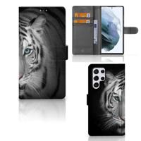 Samsung Galaxy S22 Ultra | Telefoonhoesje | Met pasjeshouder | Tijger