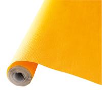 Givi Italia Tafelkleed op rol - papier - geel - 120cm x 5m   -
