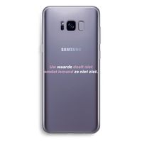 uw waarde daalt niet: Samsung Galaxy S8 Plus Transparant Hoesje