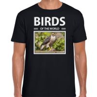 Haviks t-shirt met dieren foto birds of the world zwart voor heren - thumbnail