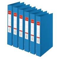 Esselte Ringband mappen/ordners - 6x - blauw - A4 - opbergen - kantoorartikelen