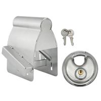 Proplus Aanhanger dissel slot - met discusslot van 90 mm - verzinkt staal